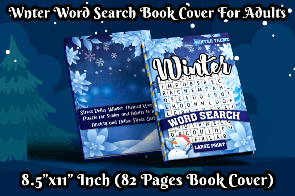A Winter Word Search Book Cover for Adults That Opens a World of Possibilities