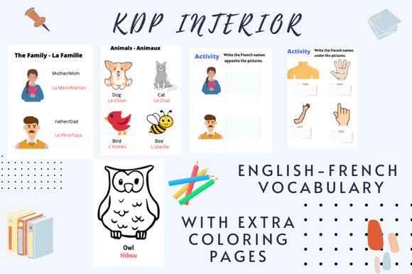An English to French Vocabulary for Kids Workbook: More Than Just a Book