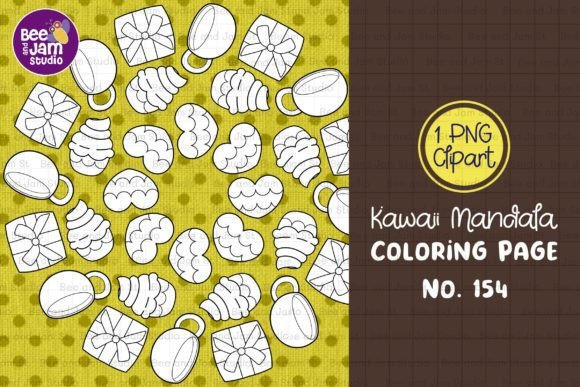 Kawaii Mandala Coloring: A Design Asset
