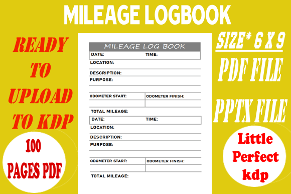The Christmas Mileage Log Book KDP Interior Solution