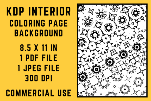 The Versatile Canvas: Unleashing Creativity with KDP Interior Coloring Page Background 34